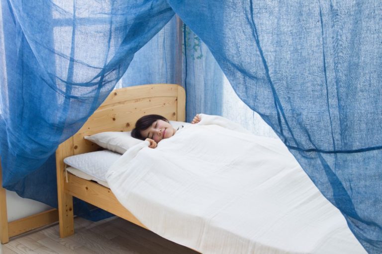 藍染の蚊帳 | 快適な眠り・安眠を提案する菊屋「安眠.com」